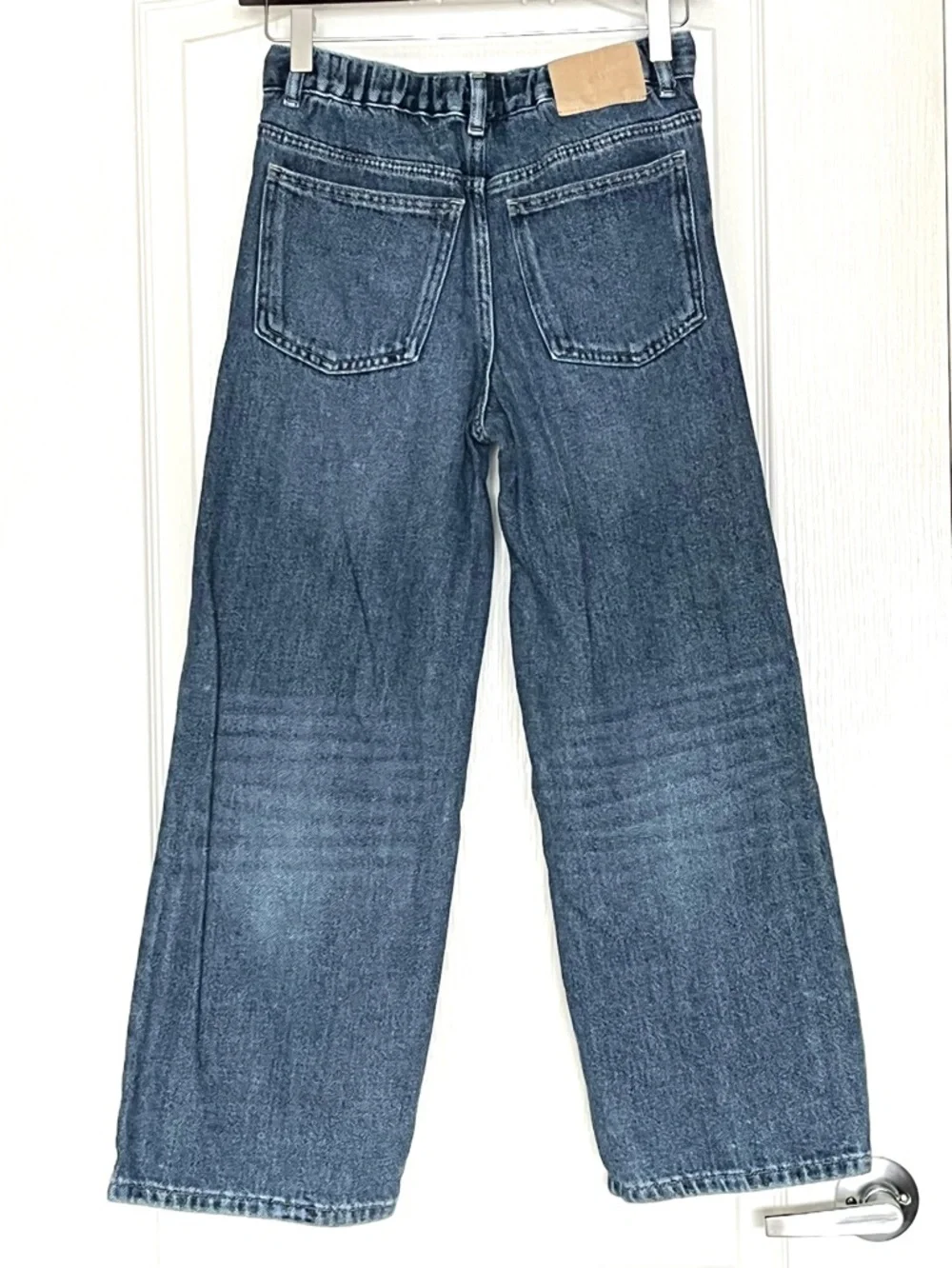 Zara Kids Wide Leg Jeans Blue Denim Baggy High Waist 11-12 Years Gorpcore Retro - Picture 4 of 16